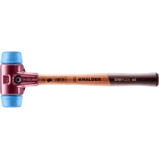 Молоток HALDER Simplex 3001 насадки із синього поліуретану, бойок 40мм (3001.040)