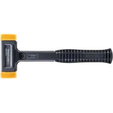 Молоток безінерційний HALDER Secural 3380 з гумово/сталевою ручкою, Ø=30х40 мм, m=680 г, І=300 мм (3380.040)