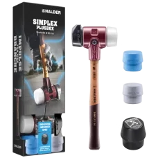 Набір молоток HALDER Simplex 3027 з насадками із чорної гуми, гумового композиту, суперпластику, бойок 60мм (3027s026)