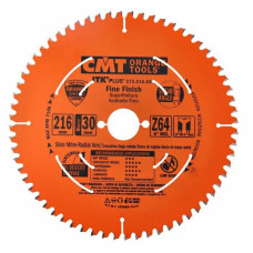 Пиляльний диск по ламінату CMT 216x30x64z K1.8/1.2 -5° Neg (273.216.64M)