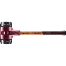 Молоток HALDER Simplex 3002 насадки із чорної гуми, бойок 80мм (3002.080)