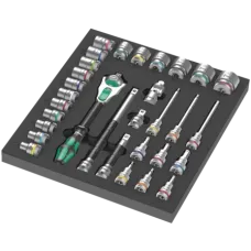 Набір торцевих головок з тріскачкою Wera 8100 SC 2 Zyklop Speed 1/2", 31 предмет, 05150112001