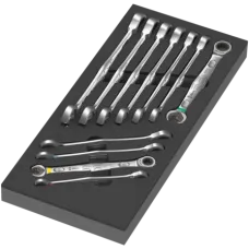 Набір комбінованих ключів із тріскачкою Wera Joker 6000 8-19 мм, 11 предметів, в ложементі, 05150120001