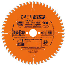 Пильний диск по алюмінію CMT 165x20/15.87x56Т K1.8/1.2 -6° Neg (276.165.56H)