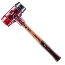 Молоток HALDER Simplex 3026 насадки із чорної гуми, червоного пластику, бойок 50мм (3026.050)