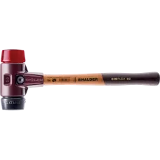 Молоток HALDER Simplex 3026 насадки із чорної гуми, червоного пластику, бойок 60мм (3026.060)