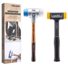 Набір молотків Halder Simplex Aluminium 3117, бойок Ø40мм+безінерційний Halder Secural 3380, 3117s003