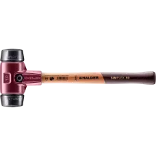 Молоток HALDER Simplex 3002 насадки із чорної гуми, бойок 50мм (3002.050)