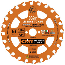 Пиляльний диск по деревині з цвяхами CMT 160x20x24z K2.3/1.2 (286.760.24H)