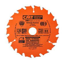 Пильний диск по дереву CMT 136х20/10х18z К1.5/1.0 (271.136.18H)