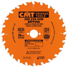 Пильний диск по дереву CMT 235x30x24z K2.8/1.8 (290.235.24M)
