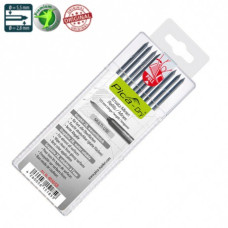 Запасні змінні грифелі для Pica Dry 10шт, твердість 2В, колір сірий (графіт), 4030