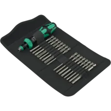 Набір викрутка з тріскачкою та подовженими бітами Wera Kraftform Kompakt 60 RA-R 1, 05051530001